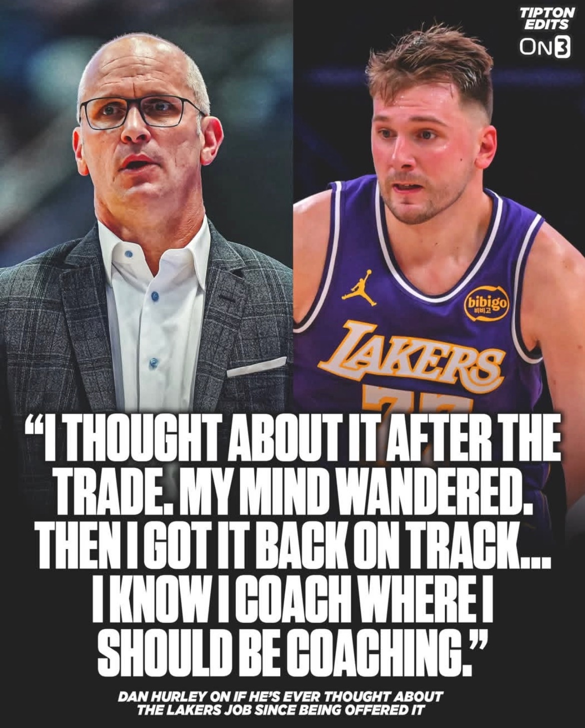 丹赫利曾拒绝湖人6年7000万美元的报价，重返康大追逐三冠王。如今在最近的采访中