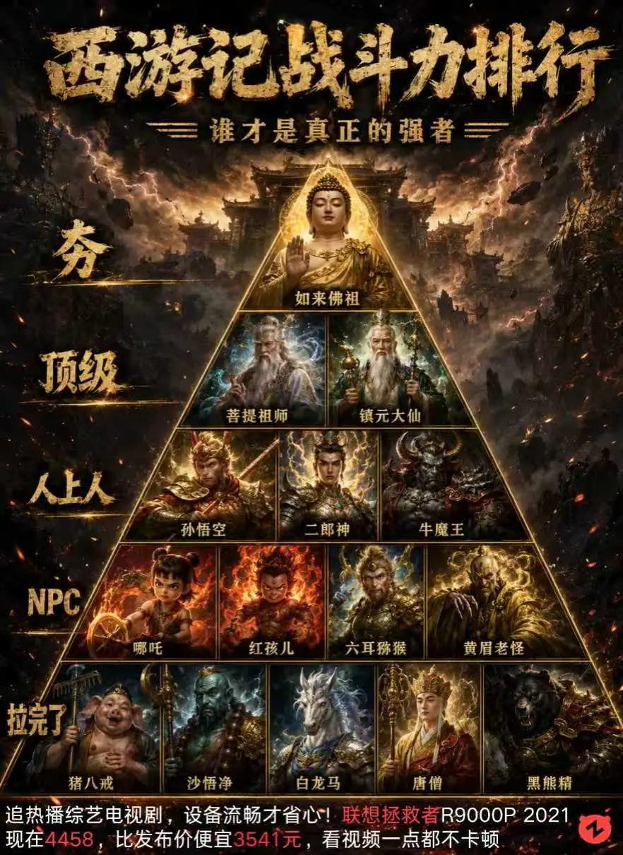西游记战斗力排行。