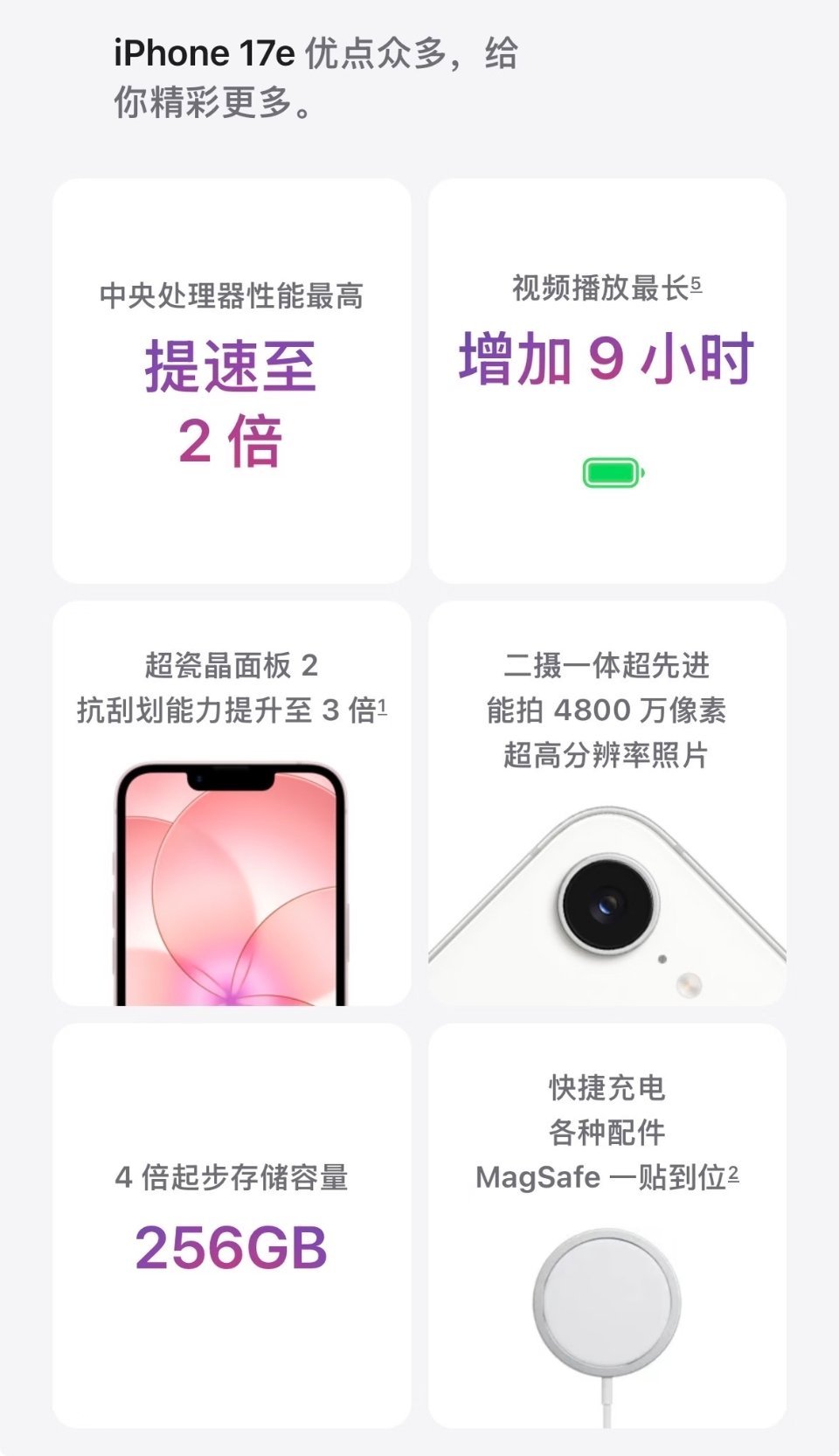 蘑菇说数码 iPhone17e发布iPhone 17e也就买个🍎logo吧，库