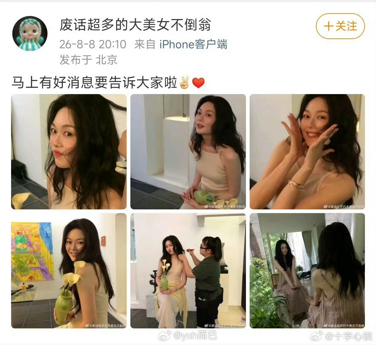 晚晚疑似怀孕去美国应该是搞试管婴儿，我都怀疑是于麻介绍的