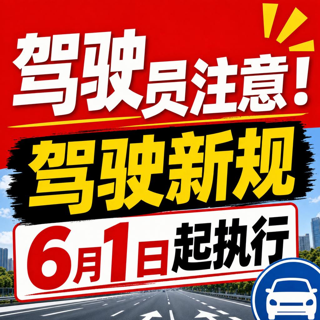 6月1日起疲劳驾驶认定标准改为三维判定
各位驾驶员注意，6月1日起，疲劳驾驶的认
