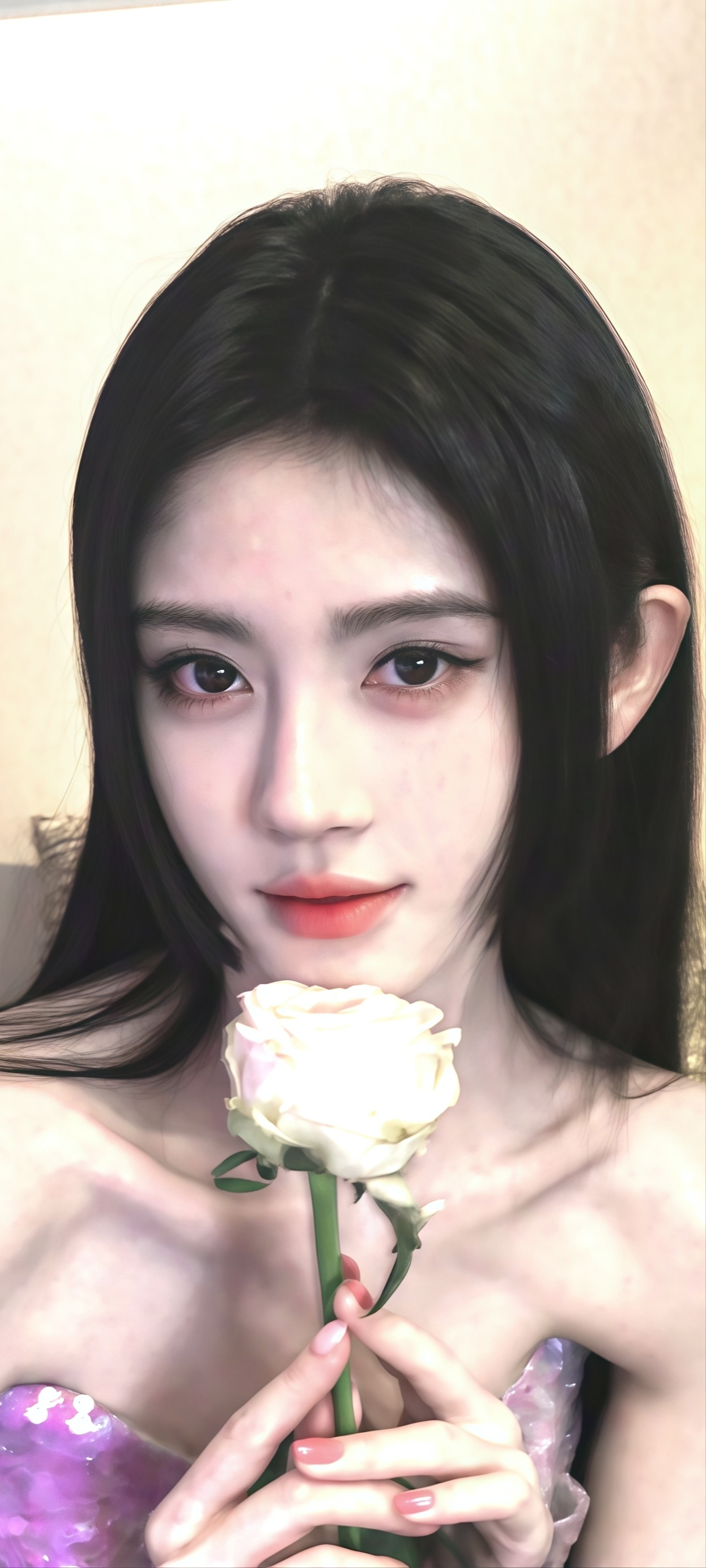 鞠婧祎超清壁纸更新🌸🌼*ଘ(੭*ˊᵕˋ)੭* ੈ✩‧₊˚鞠婧祎晒对镜闪光灯自