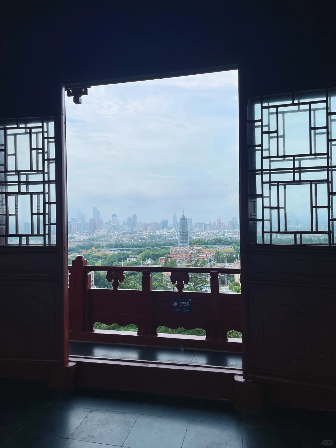 雨花阁终于开放了，南京城际线一览无遗