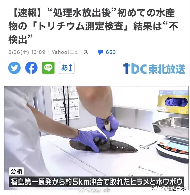 #日本国内超市停买水产品让日企心态崩了#来自“走进日本”的内容，他说日本向海洋排