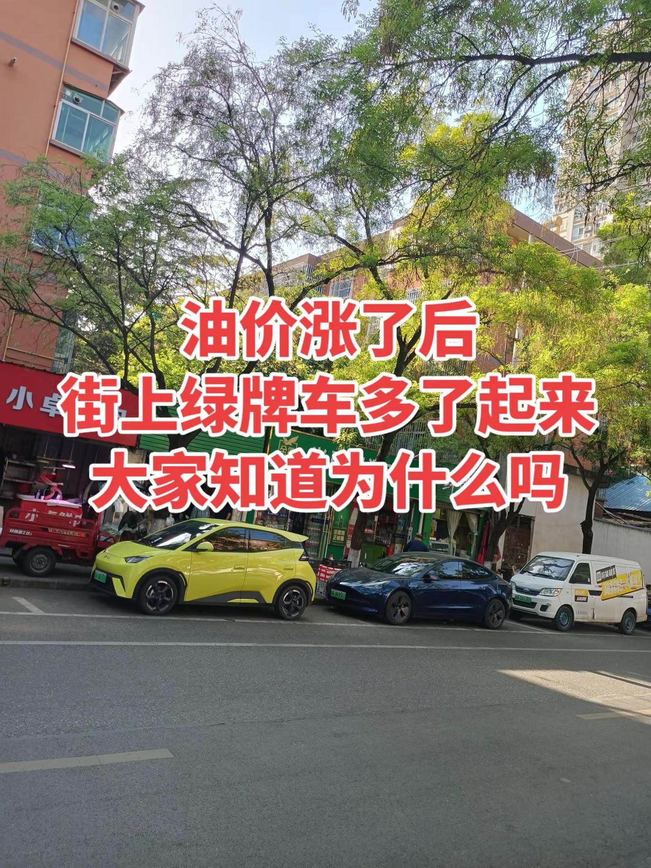 油价涨了后街上绿牌车多了起来大家知道为什么吗街头随拍 路边随拍