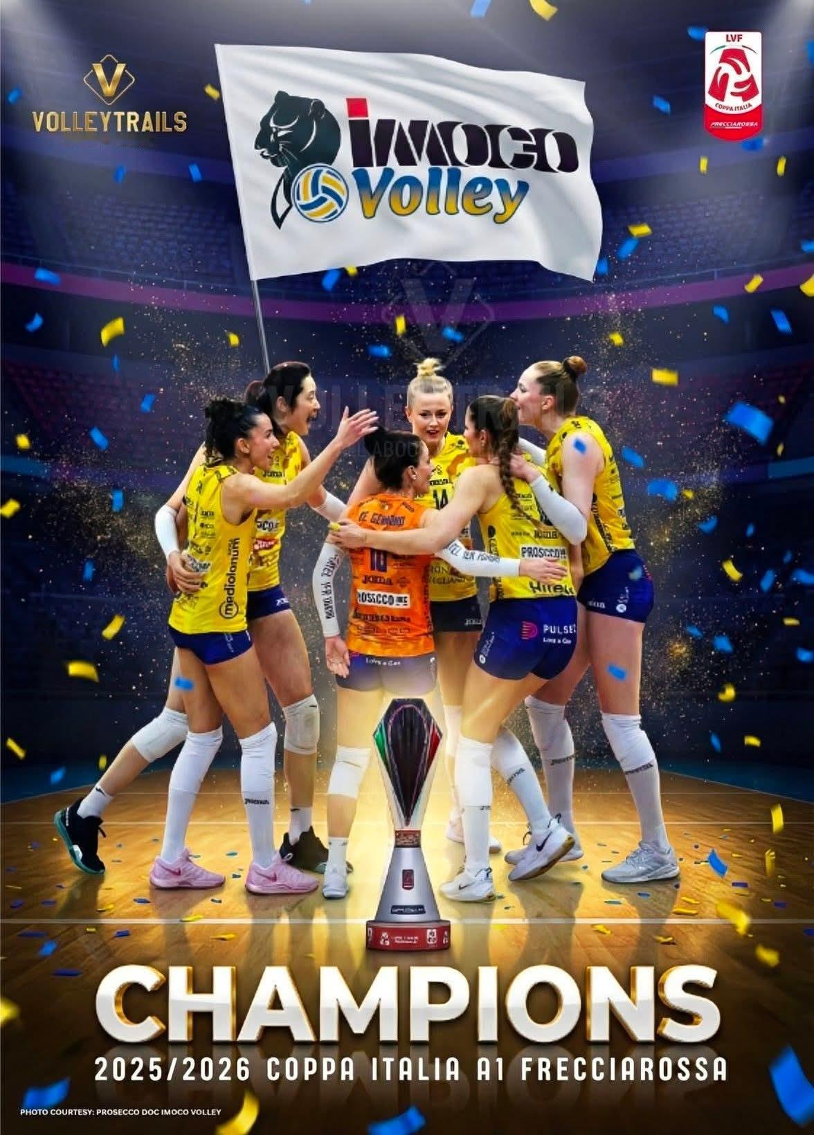 科内利亚诺意大利杯冠军🥇，祝贺科内，祝贺朱婷！朱婷