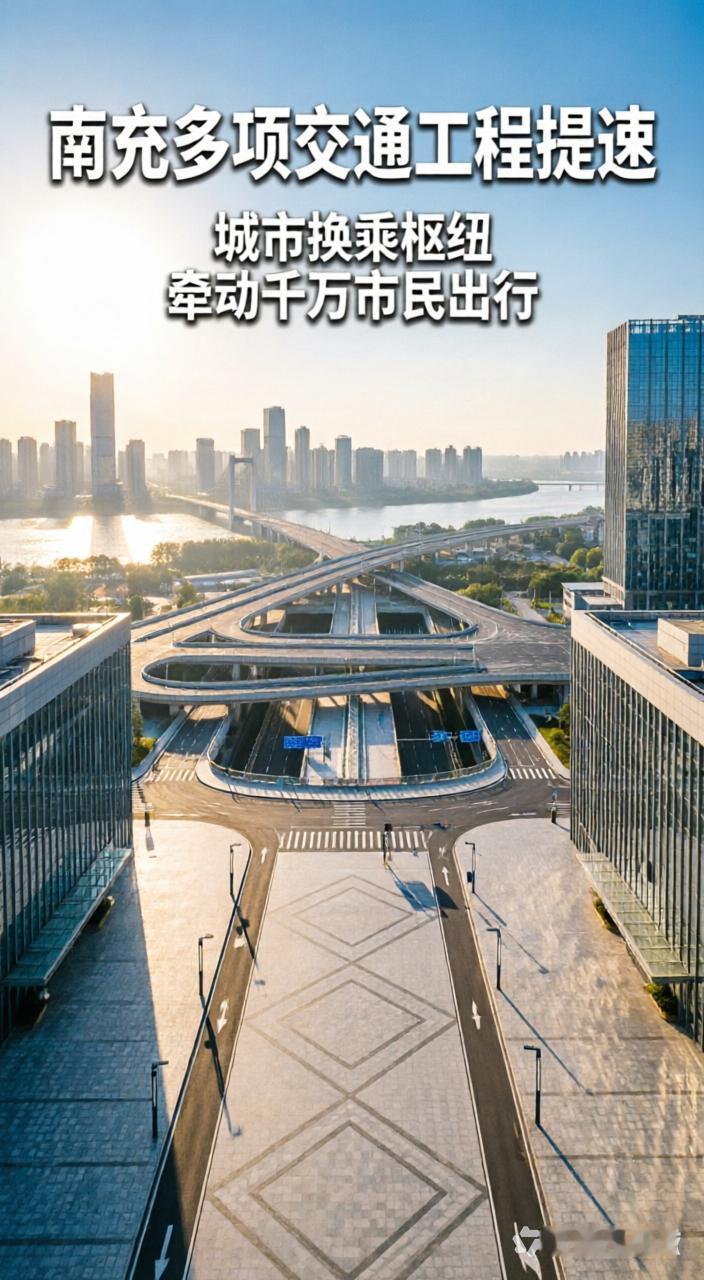 南充多项交通工程提速！城市换乘枢纽牵动千万市民出行信息来源：南充市人民政府官网、
