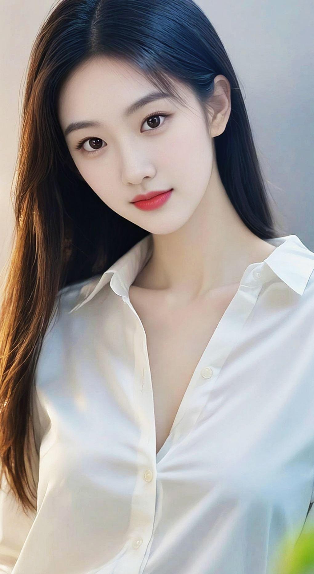 AI衬衫人像照 清纯甜美 优雅气质 温柔风 美出温柔感