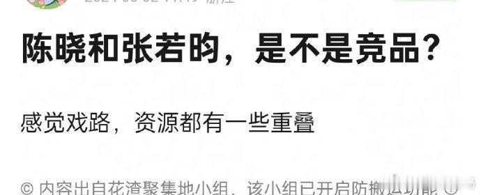 陈晓与张若昀，虽戏路有重叠，但风格各异。陈晓以细腻演技见长，张若昀则凭独特气质吸