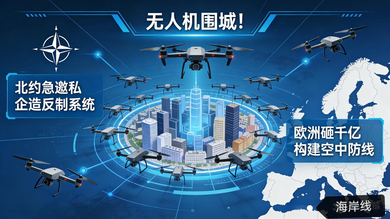 无人机围城！北约急邀私企造反制系统，欧洲砸千亿构建空中防线
 
北约转向私营企业