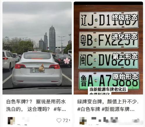 虽然绿牌不好看，但是拿药水洗成白色，将处以警告或20元以上200元以下罚款 多地