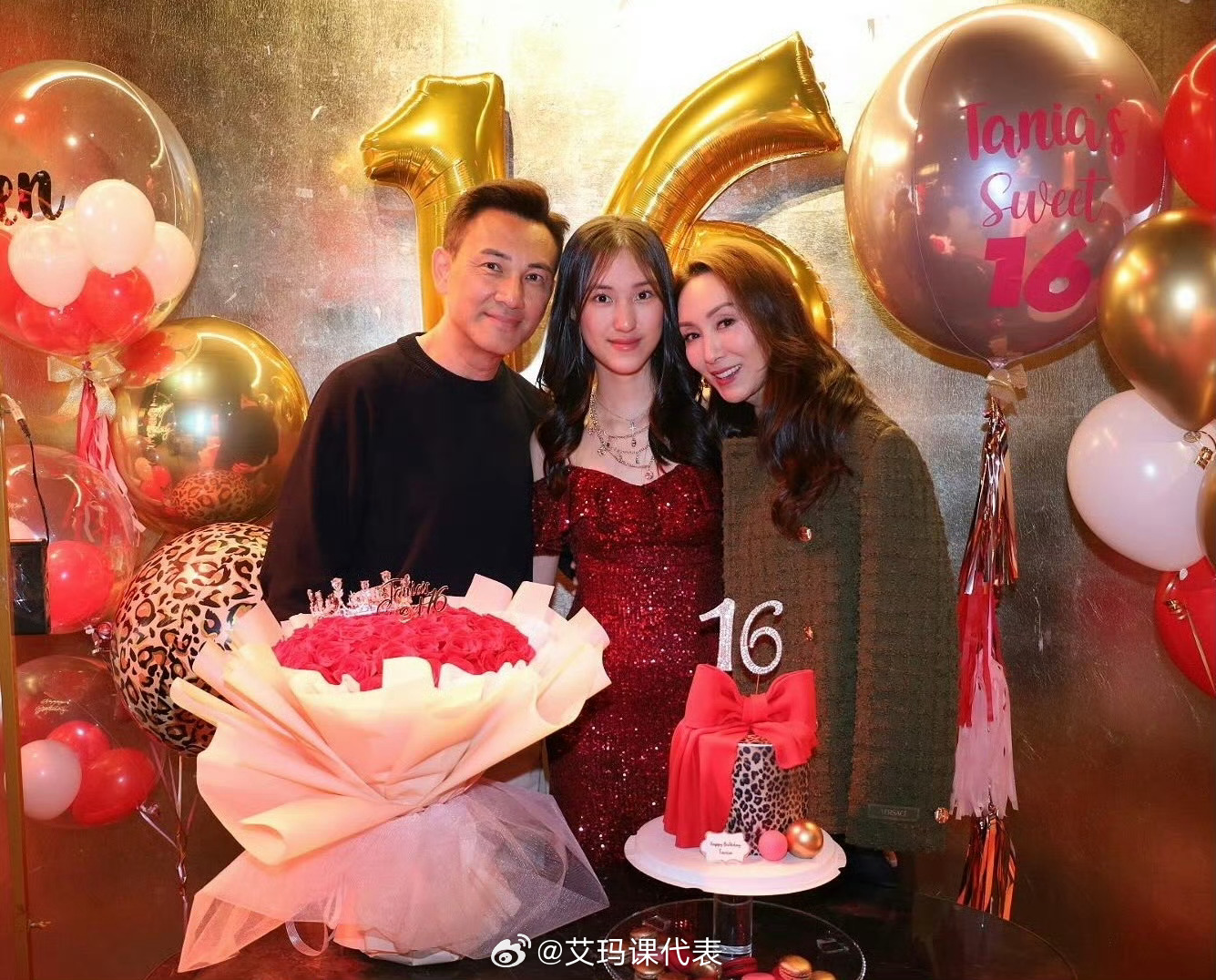 郭可盈夫妇为16岁女儿庆生郭可盈16岁女儿身高 郭可盈夫妇为16岁女儿庆生，林天