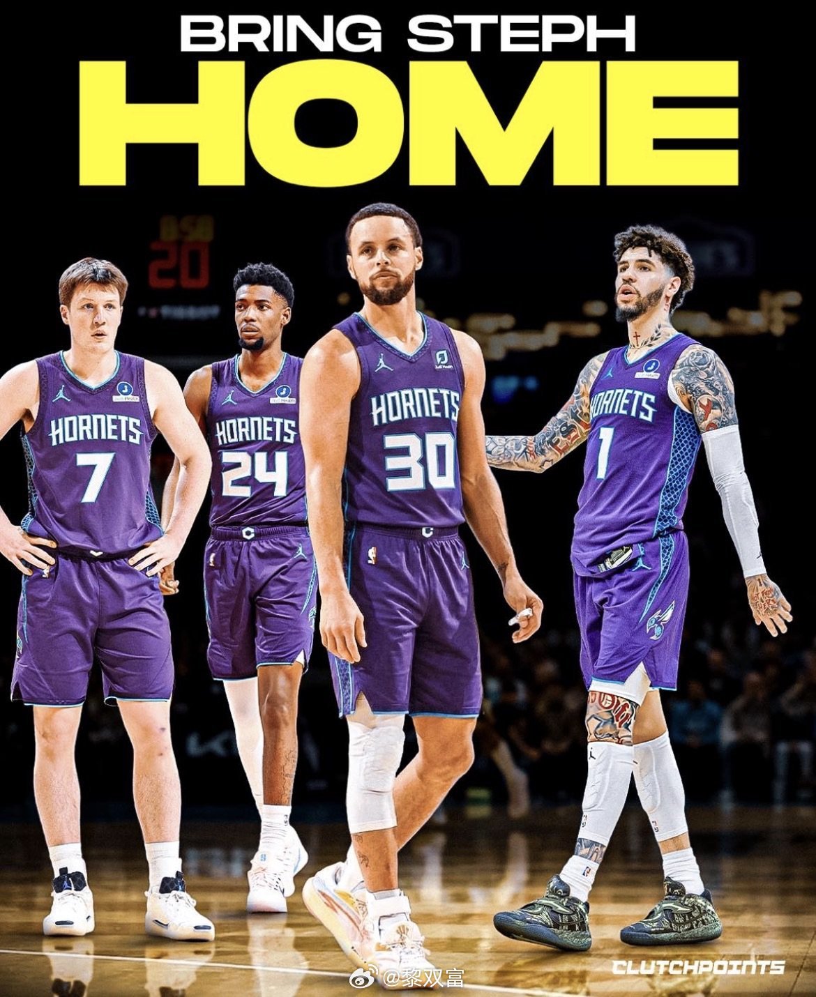 库里在老库里30号球衣退役时被问起穿上黄蜂30号的可能，人总会给自己留出选择来，