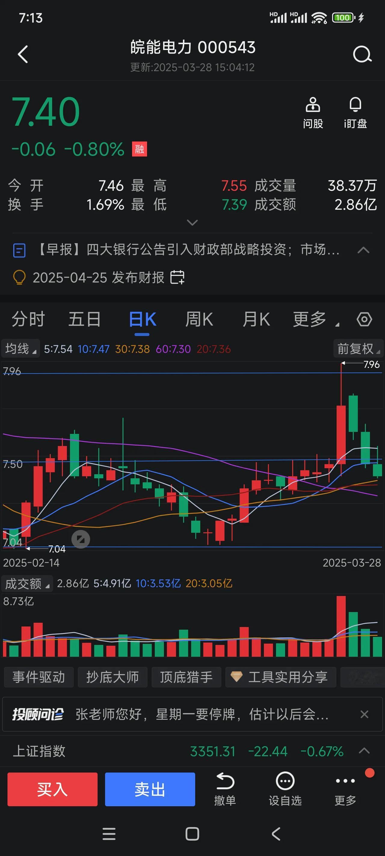 皖能电力今日走势分析，是否值得入手？
