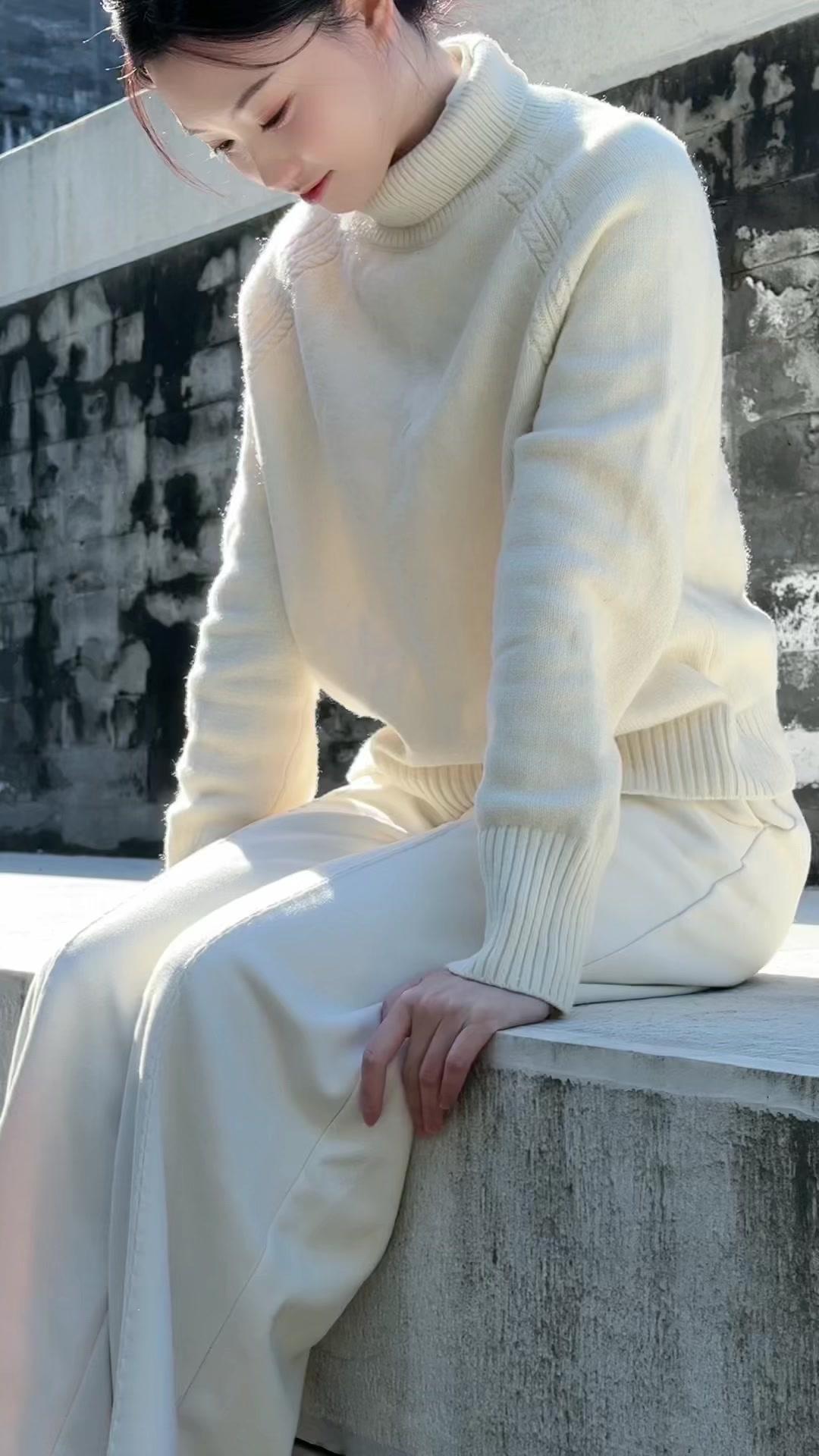 慵懒风穿搭怎么穿不踩雷？💃慵懒风穿搭真的太适合日常了！宽松针织衫配直筒牛仔裤，