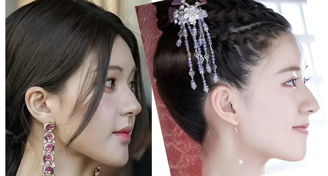 赵露思的下巴是怎么从图二变成图一的？ 