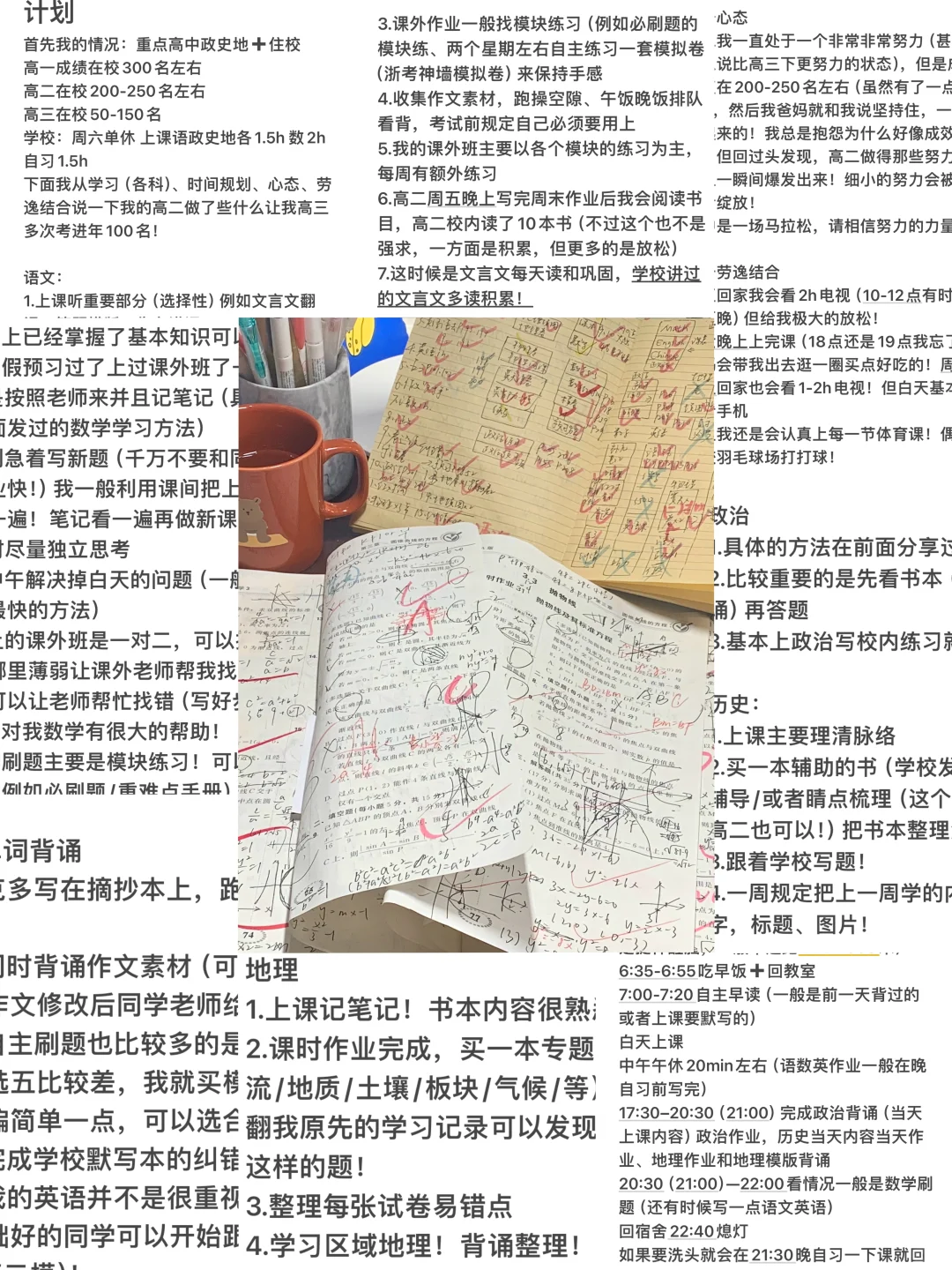 🫶🏻高二学习&时间安排｜助力我高三进年100