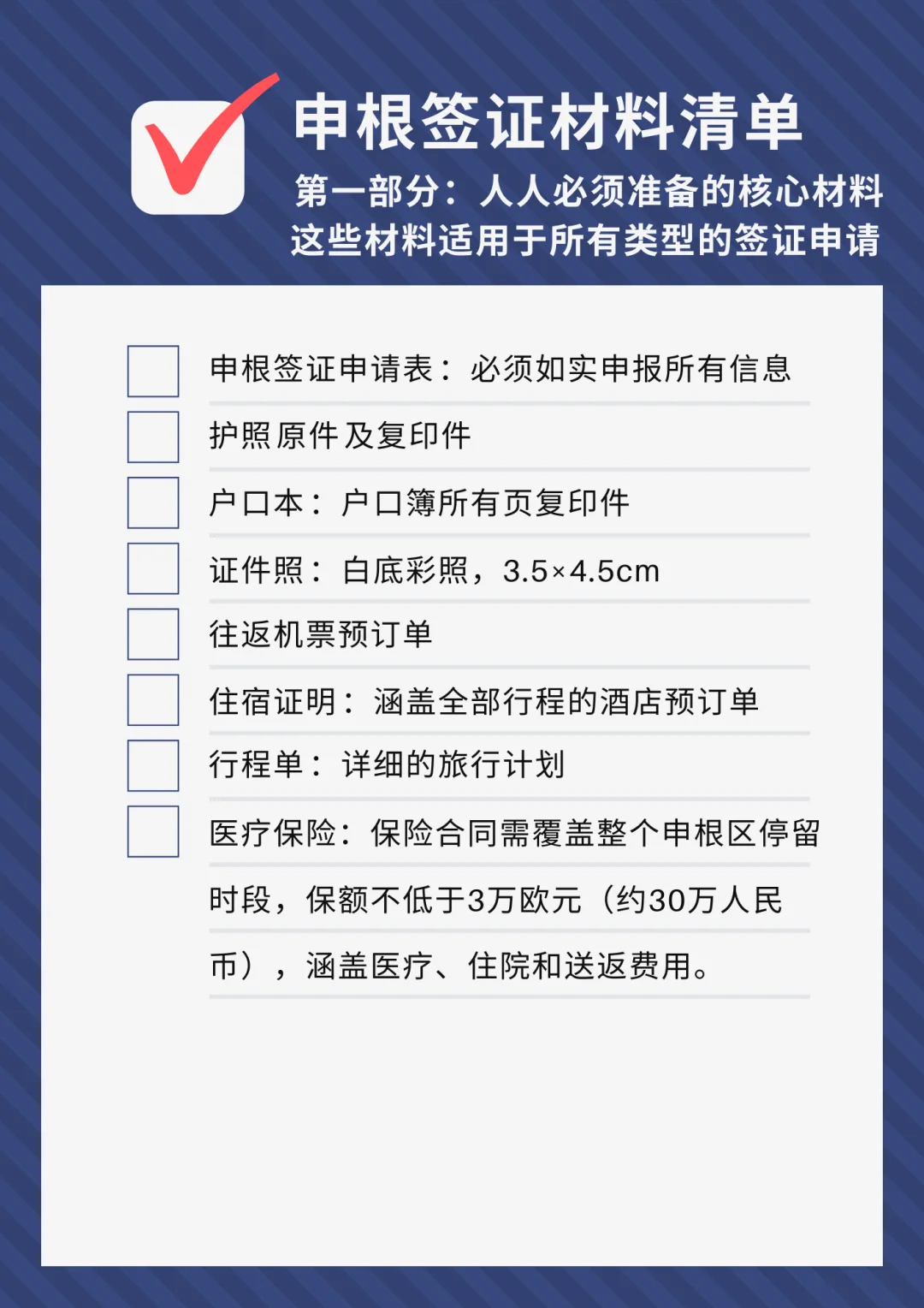 热门申根国家难度梯队排行​