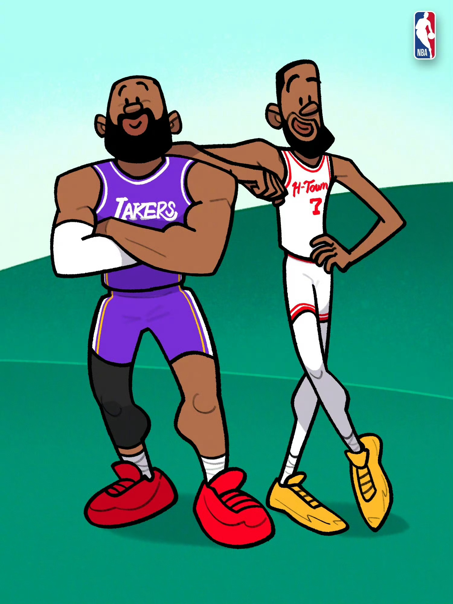 杜兰特谈詹姆斯：“老实说，他再打四五年不是问题。”好的。湖人双杀火箭