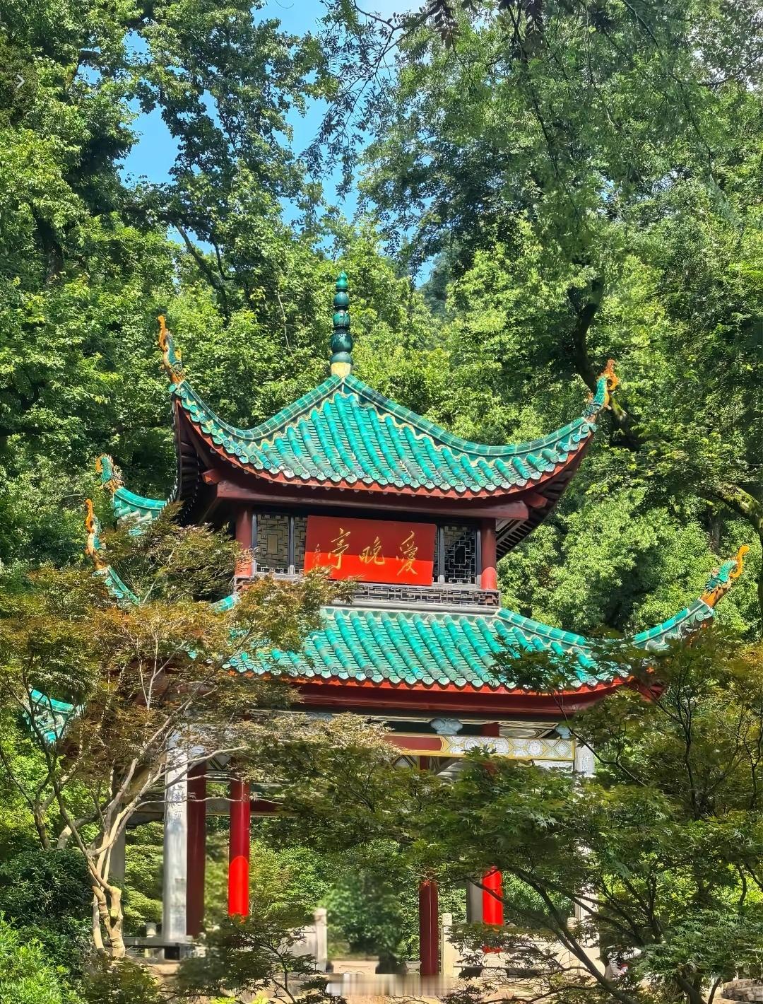 爱晚亭，教员青年时的露天书房。 ​​​