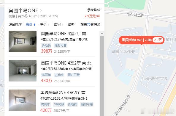 截止目前看到的挂牌率最高的小区：奥园半岛one挂牌70套，总户数376套。70/