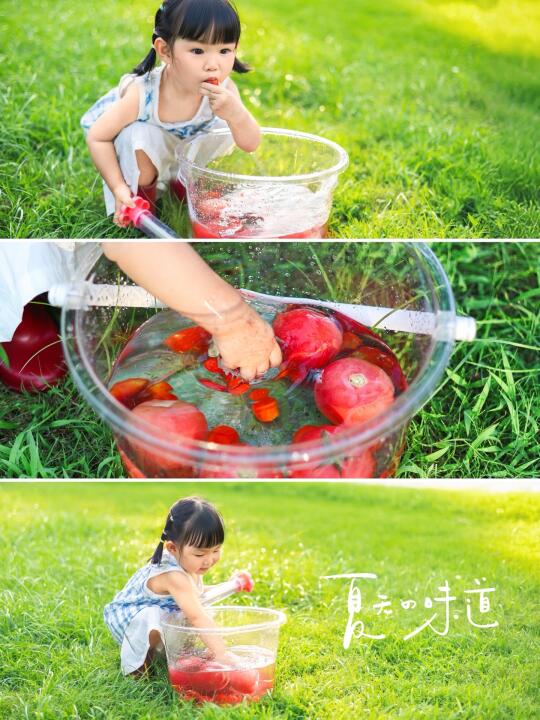 这组番茄🍅玩水创意照真的太出片啦❗