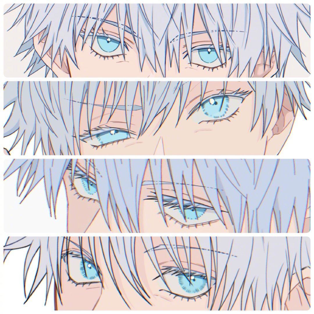 #咒术回战# 蓝眼白毛dk悟，帅的好超前[舔屏] ​​​