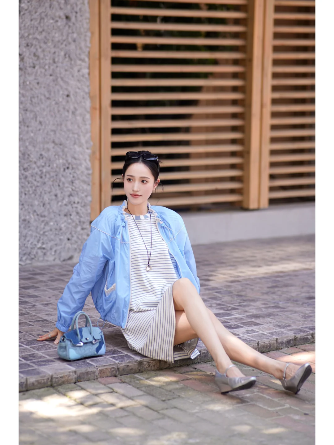 清爽蓝色系降温穿搭🧊一秒入夏!!