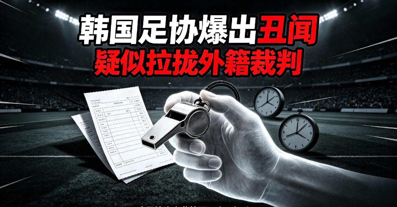丑闻曝光！韩国足协被曝安排性招待拉拢外籍裁判，足球公平底线何在
 
近日一则足坛