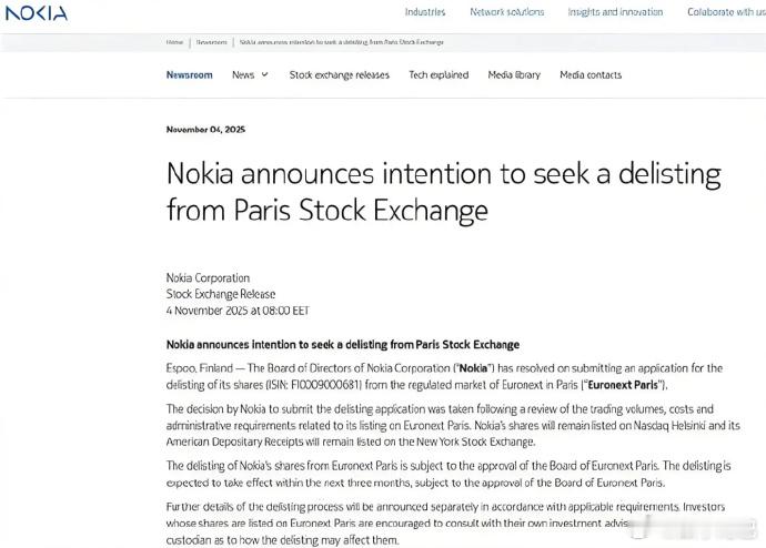 诺基亚拟退市 这个话题从昨晚开始闹得沸沸扬扬的，说得好像诺基亚真的要没了一样。事