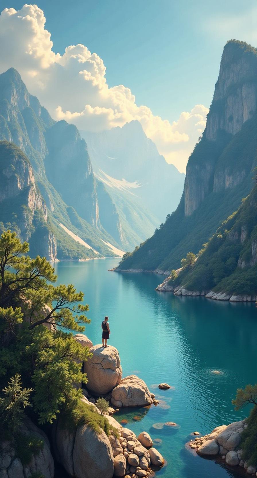 能在一瞬间治愈我的，是大自然的美景。有次登山，爬到山顶时，眼前云海翻涌，金色的阳