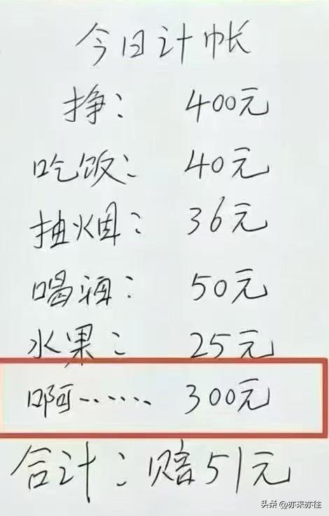 小兄弟今日收支记录：在如今的大环境下，普通老百姓一天能挣400块，也算很不错了。