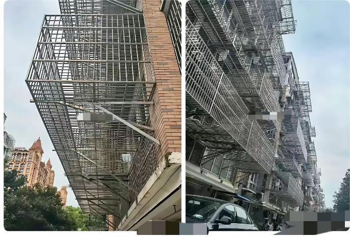这栋居民楼的操作，把人性的贪婪展现得明明白白！哪是装防盗网啊，分明是借着机会“空