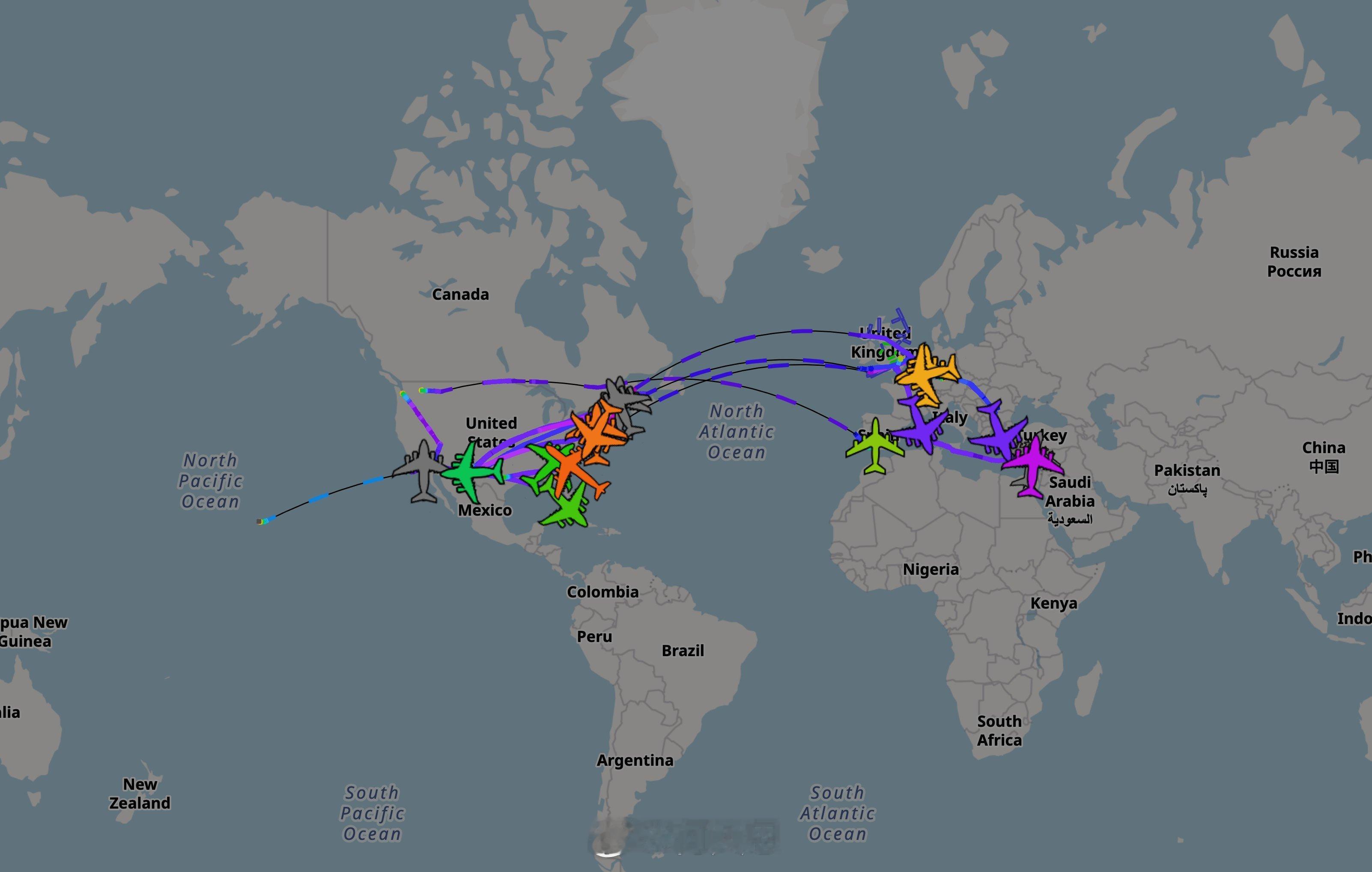 据消息报道指：目前为止，共有 112 架美国空军的 C-17 轰炸机已经抵达或正