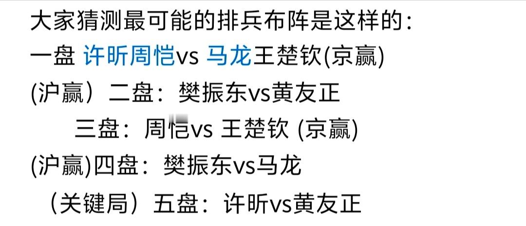 5局3胜制，考验教练的时候来了。 