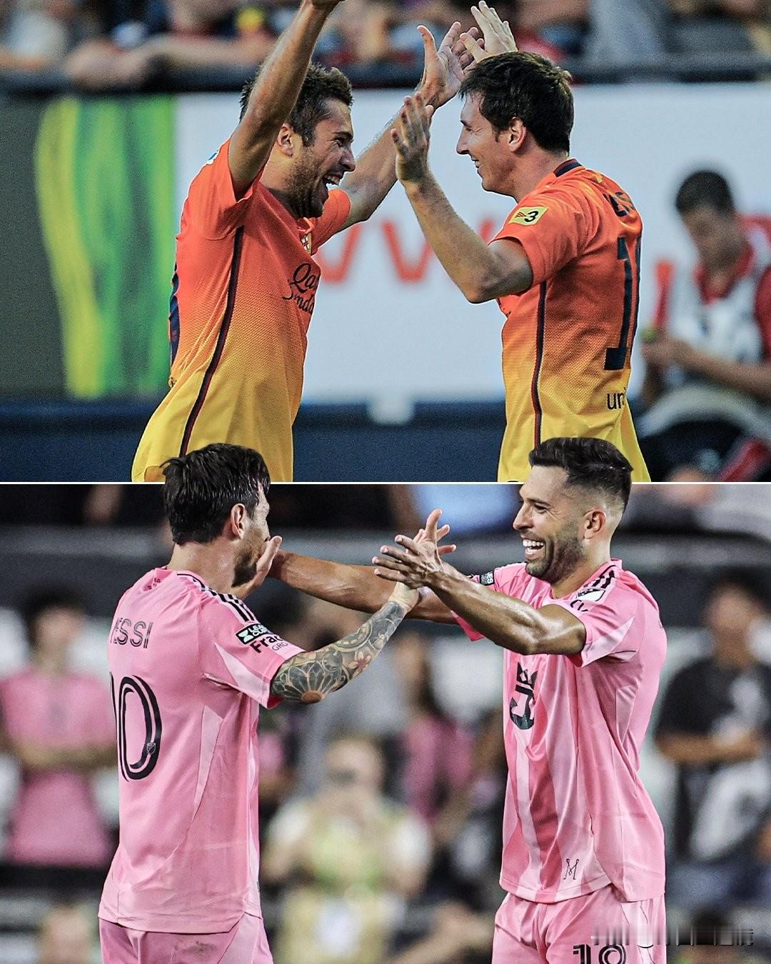 2012 年 8 月 26 日，对阵奥萨苏纳，阿尔巴左路低传，梅西迎球推射——两