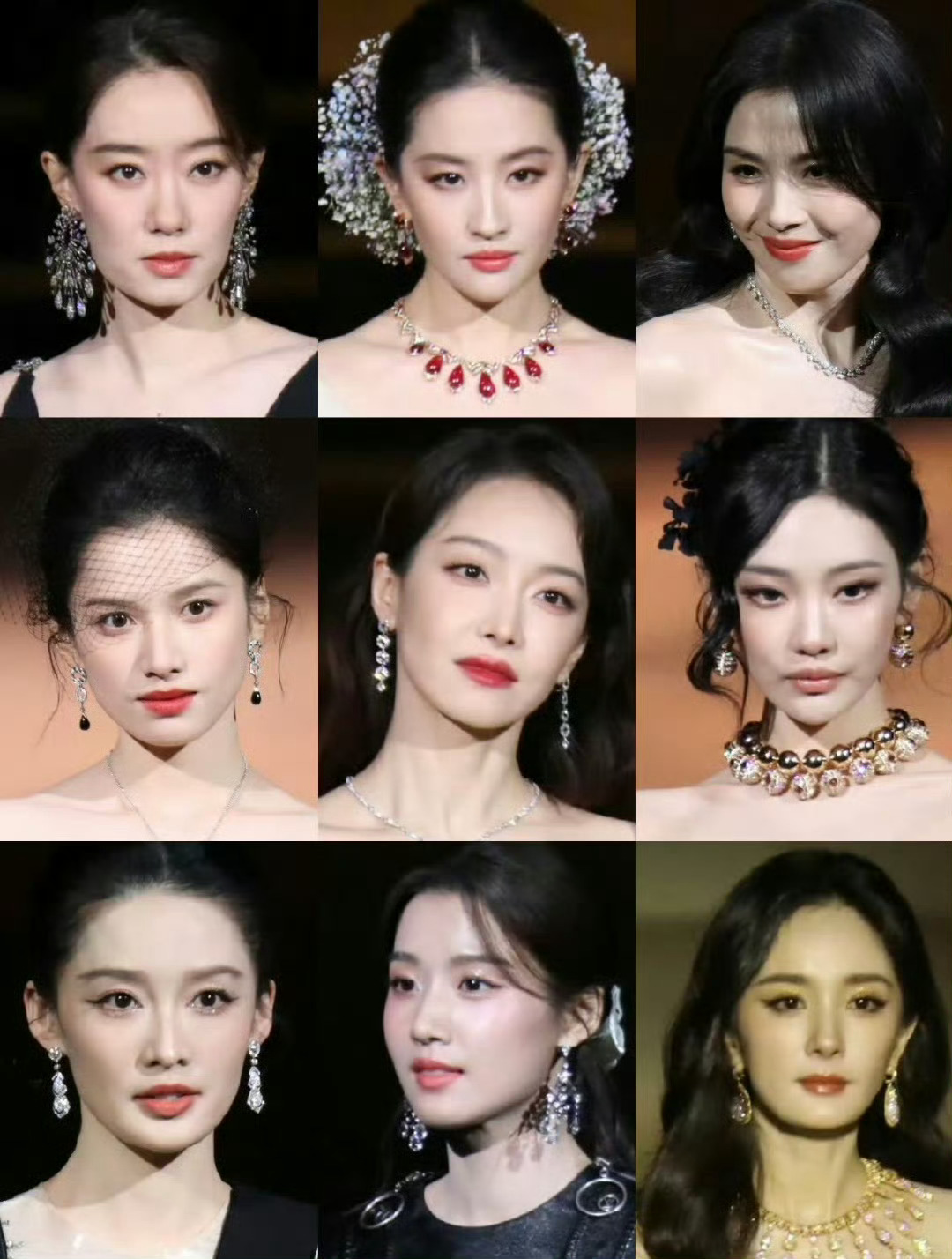 刘亦菲的下颌角有个收进去的弧度，这种骨相超级抗老 