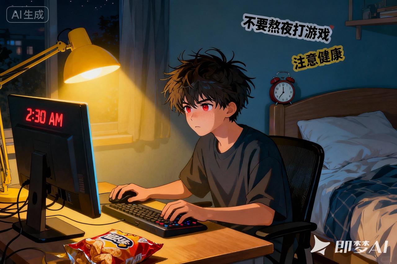 35岁三高（高血压、高血脂、高血糖）青年因熬夜打游戏突发失明，经救治仅保留部分视