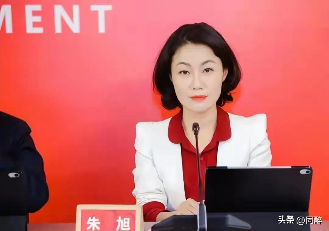 该说不说，万科董秘朱旭确实很漂亮，柳眉高挑，杏目如漆，鼻梁挺直，红唇似火，举手投