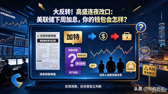 大反转！高盛连夜改口：美联储下周加息，你的钱包会怎样？