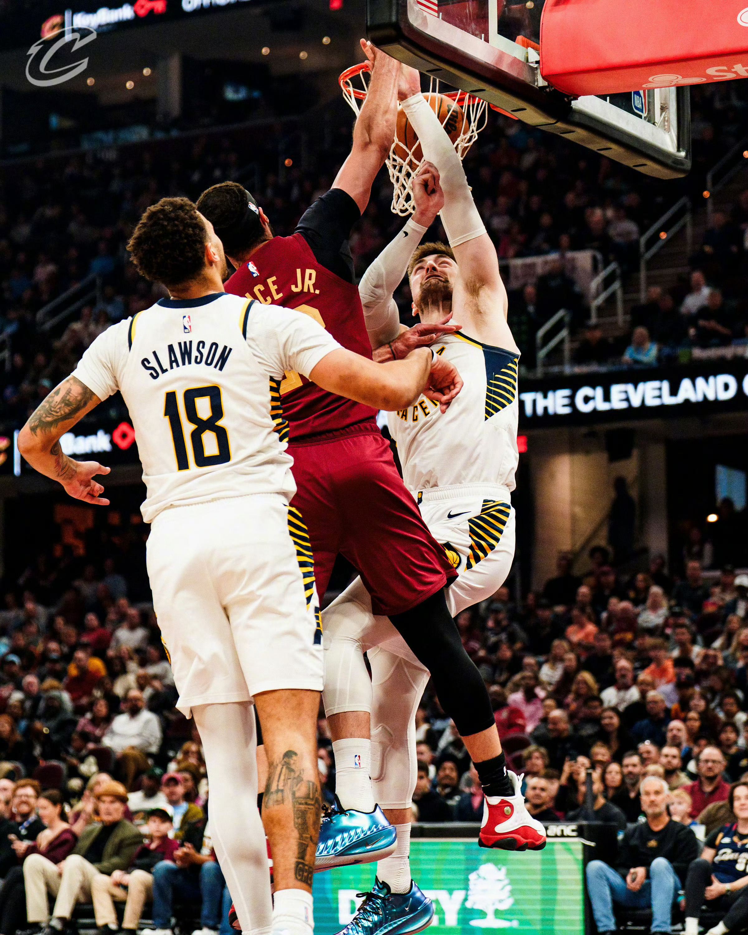 小南斯老当益壮！！！隔扣🔥骑士vs步行者克利夫兰骑士骑士nba