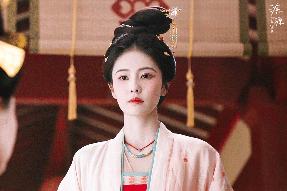 白鹿 《莫离》叶璃 / 动图▷EP37-08 白衣（白粉）-见太后 优雅行礼又收