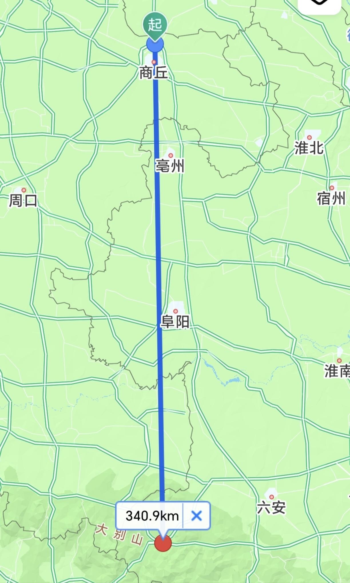 ［皖豫间高速公路排面拉满］
       从河南商丘到安徽金寨340公里的直线距