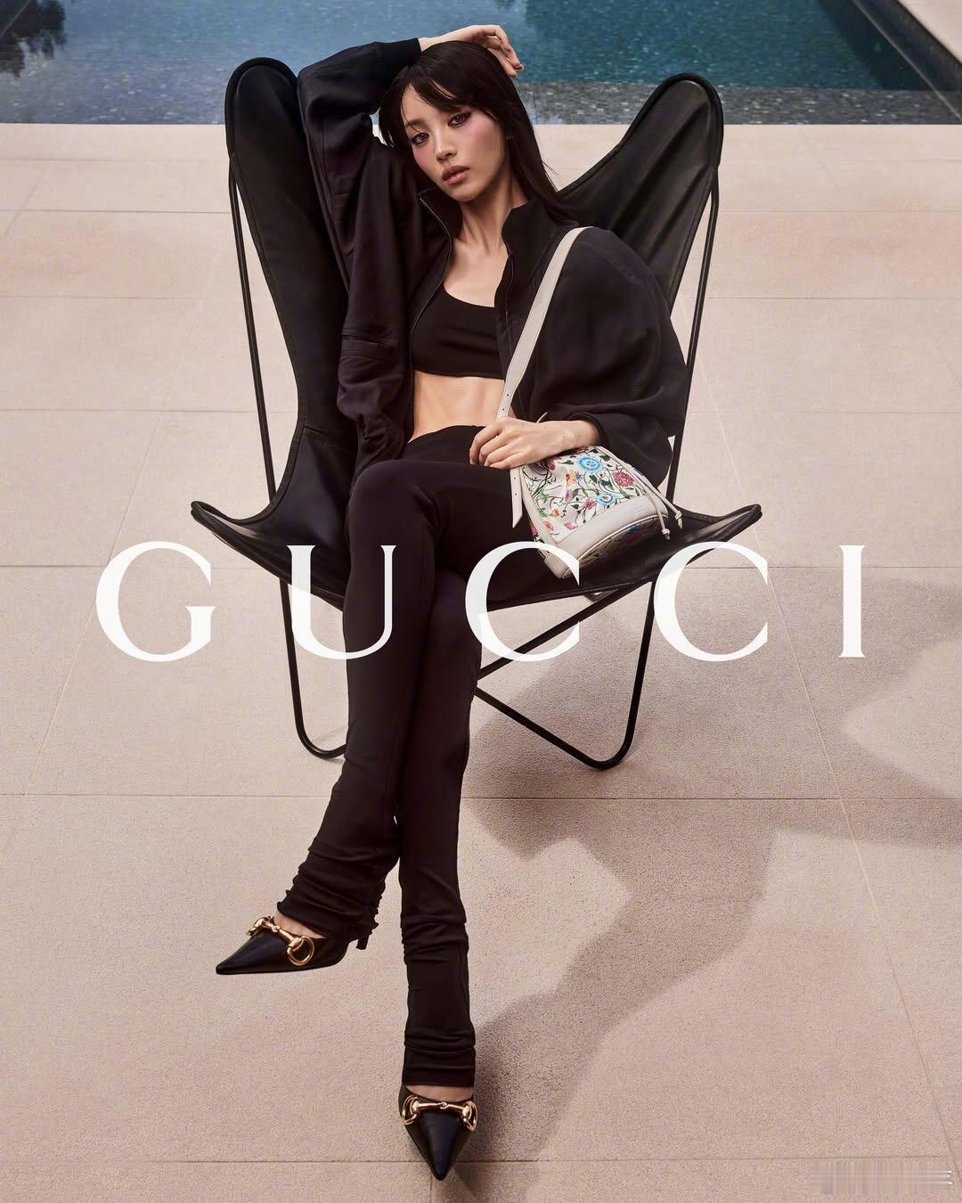 gucci给田曦薇拍成卡戴珊了 来品品田曦薇gucci夏日全球广告！直接给甜妹拍