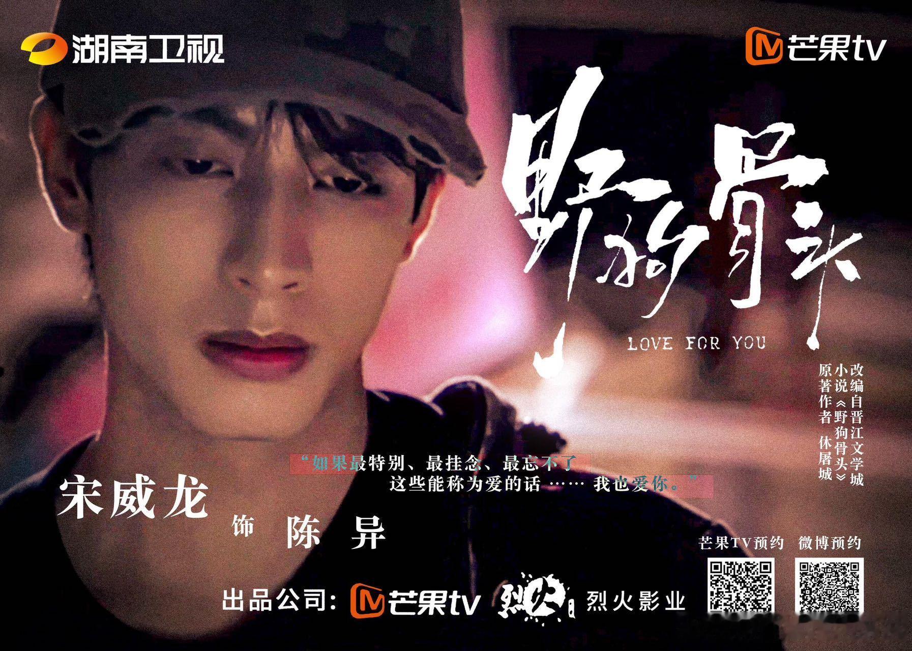 宋威龙一天官宣两部上星剧野狗骨头卫视连续敲定宋威龙两部剧集，既是对他人气的肯定，