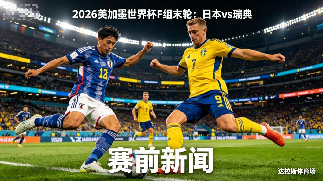 日本 vs 瑞典 2026 美加墨世界杯 F 组末轮赛前新闻⏰开赛时间：6 月 