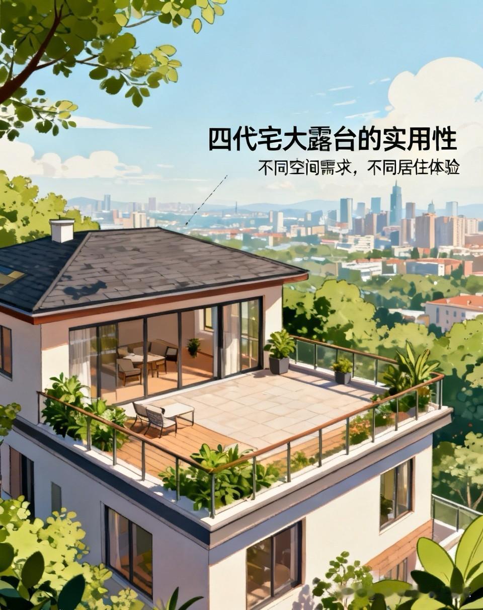 四代宅大露台的实用性还是挺强的。
一些人说四代宅大露台下雨、刮大风啥的都要收拾很