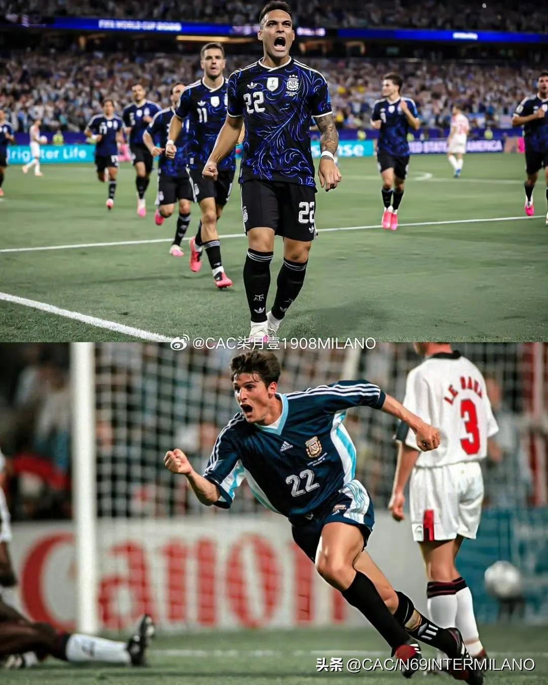 阿根廷上一粒对阵英格兰的正式比赛进球，发生在1998年世界杯，破门者是哈 维尔'