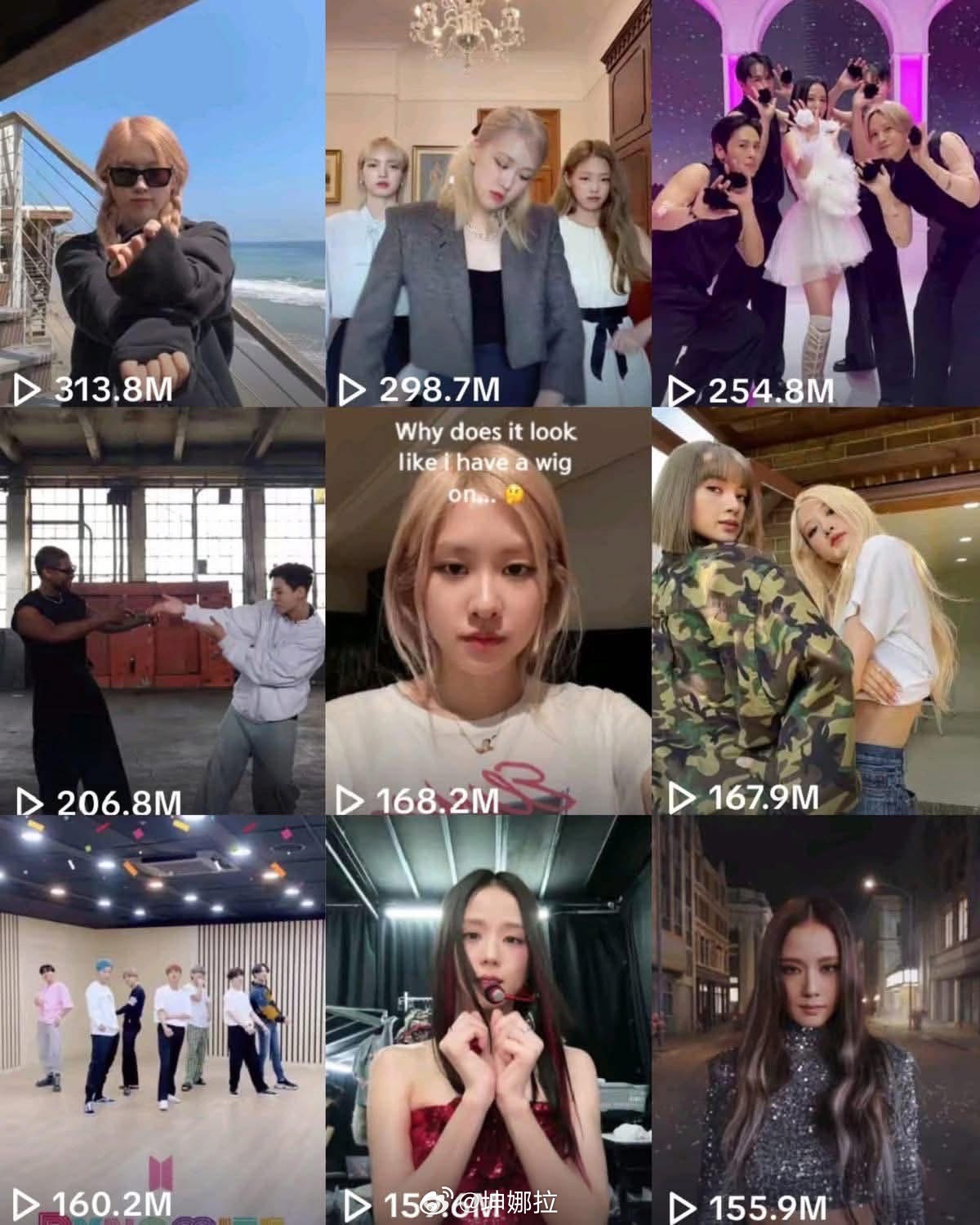 断层第一！Rosé 朴彩英登顶 K-pop艺人 TikTok 播放量榜首、单支个