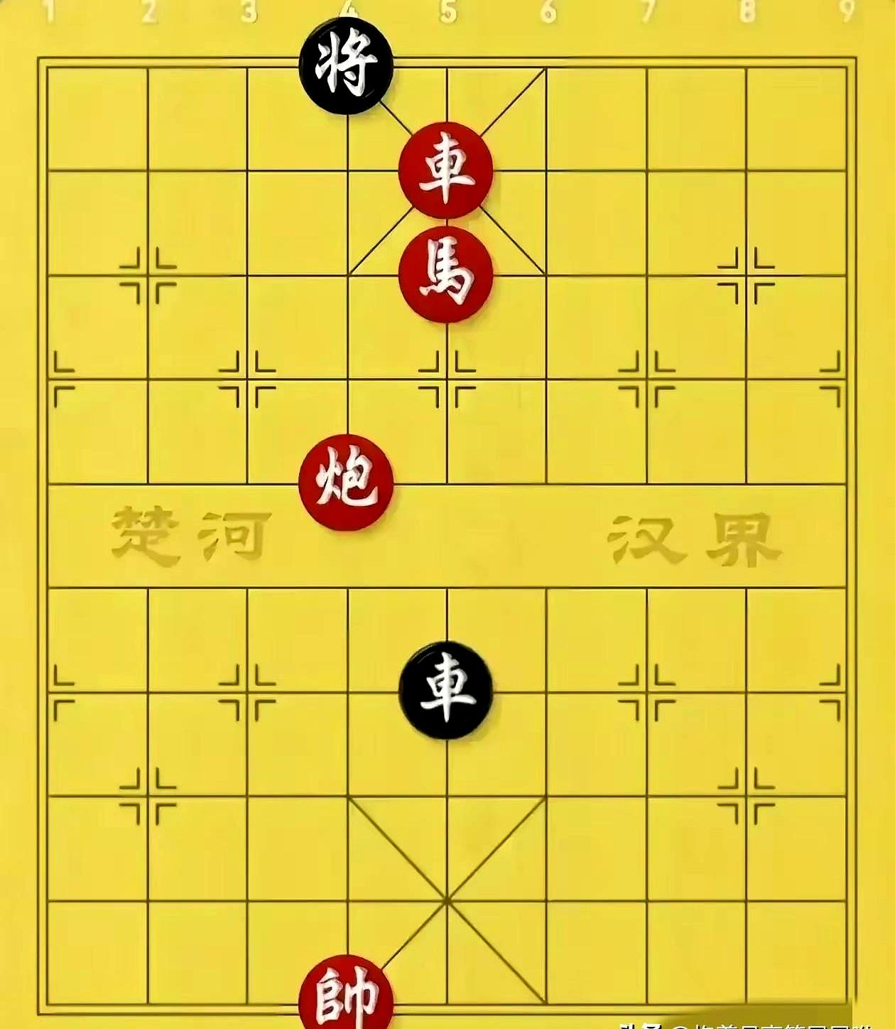 最近刷到一盘象棋终局，红方那波操作真能打！先是帅六上一躲开黑车牵制，接着马五退六